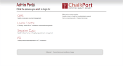 Desktop Screenshot of cengage.chalkport.com